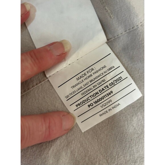 Boho Lush Decor Grey shower curtain - Picture 5 of 6